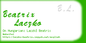 beatrix laczko business card