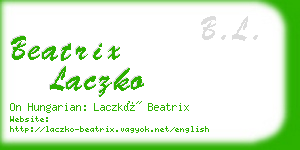 beatrix laczko business card